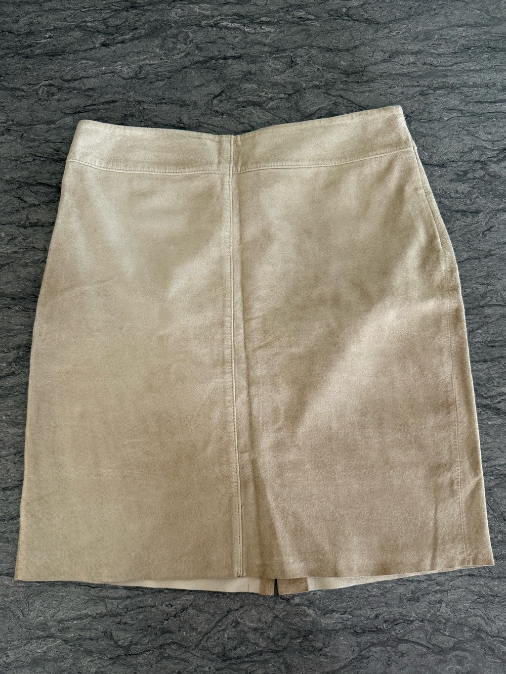 Express Tan Suede Pencil Skirt